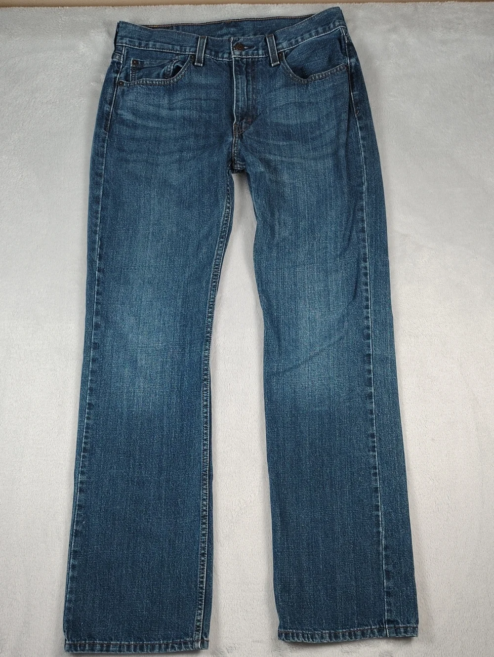 Levi's Mens Medium Wash Denim 527 Slim Fit Boot Cut Jeans Size 32 x 34